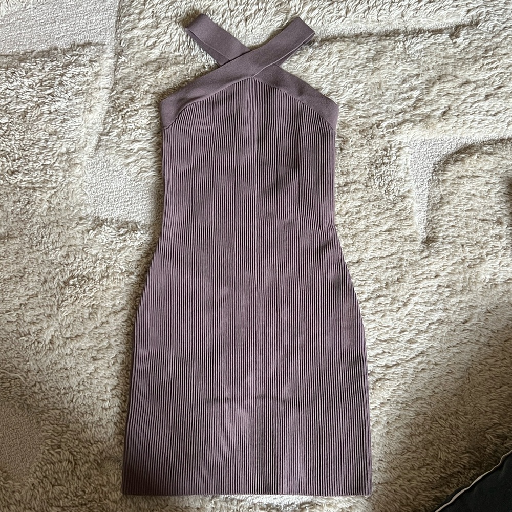 Aritzia Sculpt Babaton Ribbed Knit Dress - Picture 2 of 8